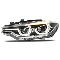 Feux avant à LED laser JSL pour BMW Série 3 F30 F31 F35 M3 F80 2013-2018, feux de jour colorés