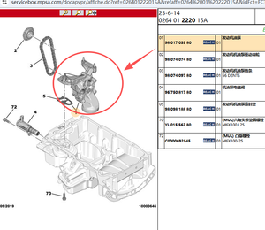 Pompe à huile moteur OE.9806311880 9801703580 9837408880 pour Peugeot 208 308 308S 408 2008 3008 4008 <span class=keywords><strong>Citroën</strong></span> <span class=keywords><strong>C3</strong></span> C4L C4 DS4 1.2T EB2 - Product Image 2