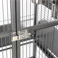 Cage de volière d'oiseaux de qualité supérieure avec dessus de jeu et bols d'alimentation | Grande maison de perroquet pour une utilisation intérieure/extérieure