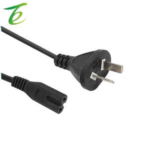 Çıplak kuyruk siyah düz fiş arjantin stdard sertifikası ile splay kuyruk gücü fişli kablo ile iki çekirdekli arjantin - Product Image 1