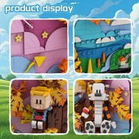 Ensemble de blocs de construction Gobricks Custom MOC Giant World Tree, modèle de scène fantastique mythologique avec plateforme flottante, figurines, briques DIY