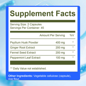Polvo de Cáscara de Psyllium OEM con Extracto de Raíz de Jengibre, Fibra Vegetariana para Apoyo Dietético a Base de Plantas - Product Image 4