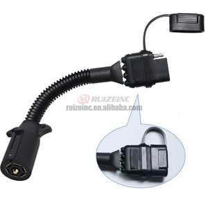 Vente en gros convertisseur américain <span class=keywords><strong>7</strong></span> cœurs à 4 cœurs Cordon d'alimentation de voiture Câble de connexion d'affichage de signal de <span class=keywords><strong>feu</strong></span> arrière de <span class=keywords><strong>remorque</strong></span> - Product Image 1