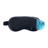 Masque de sommeil 100% soie, masque pour les yeux en gel rafraîchissant, ensemble avec pochette à cordon, boîte cadeau, quatre saisons