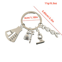 Porte-clés en métal argenté avec motif de double hélice d'ADN, chimie moléculaire, microscopes scientifiques, cadeaux pour médecins, diplômés, neurologie, biologie