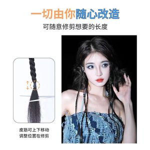 Otras extensiones de cabello trenzado, coleta larga de rastas, hechas a mano con hilo resistente al calor para Miss Style - Product Image 5