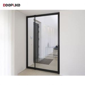 Porta Pivotante in Alluminio con Doppio Vetro per Villa, Nuovo Design <span class=keywords><strong>2026</strong></span>, Porta Pivotante Moderna per Casa e Uso Commerciale - Product Image 2