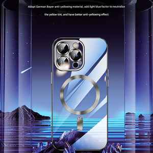 เคสใส TPU หรูหรา ป้องกันแม่เหล็ก รองรับการชาร์จไร้สาย ชุบเคลือบ ใช้ได้กับ <span class=keywords><strong>iPhone</strong></span> ทุกรุ่น - Product Image 5