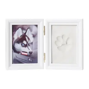 Factory Wholesale Folded Vintage Wood Pet Memorial Photo Frame Custom-Size Foldable Sympathy Gift for Home Use