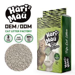 Litière pour chat en tofu broyé |   Absorption rapide et agglomération forte - Product Image 1