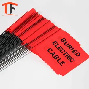 Colored PVC staffs available for enhanced visibility marking flag