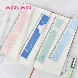 ไม้บรรทัดพลาสติกแบบตรงขนาดพกพาไม้บรรทัดโปร่งใสสำหรับเด็กมีมิติสูง - Product Image 2