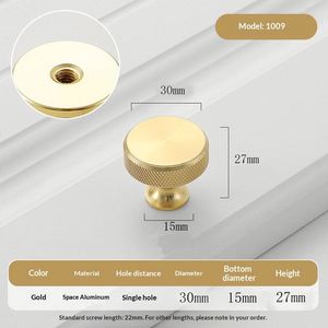 Pomos modernos para cajones de cocina, tiradores sencillos dorados para muebles, manijas para gabinetes - Product Image 6