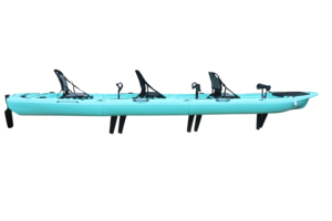Kayak modulaire en plastique HDPE à pédales ou à moteur électrique, détachable en 4 sections, pour 1 personne, <span class=keywords><strong>2</strong></span> personnes, 3 personnes, 3 ans - Product Image 5