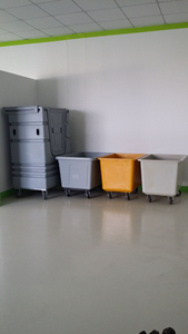 Industriële Hoge Kwaliteit Wasserette Winkelwagen Ziekenhuis Wasserette <span class=keywords><strong>Trolley</strong></span> - Product Image 6