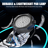 Mini 60 LED lumière de scène stroboscopique rechargeable alimentée par batterie RVB LED lumière par pair sans fil pour événements fête de mariage DJ