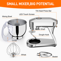 Mélangeur sur socle 6.5L 7L 8L 1200W Mélangeurs d'aliments pour pâte à pain Mélangeurs sur socle moulés sous pression pour la cuisson