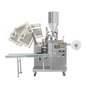 DCK-11 GMP Standard 3-40ML Conveyor Belt Tea Pouch with String And Label Filling and Packing Machine