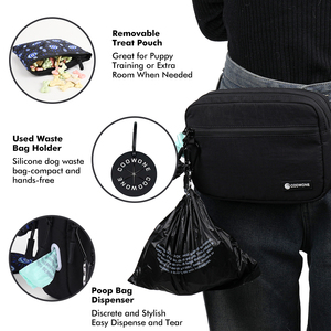 Custom Logo Waterproof Pet Training Dog Crossbody Walking Bag Dog <strong>Bum</strong> Bag Nylon Zipper Dog Waist Bags Fanny Pack for Women - Product Image 2
