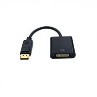 COMTON Good DisplayPort ke DVI kabel konverter steker pria ke wanita Dp perempuan ke Dvi pria adaptor untuk Monitor tampilan proyektor