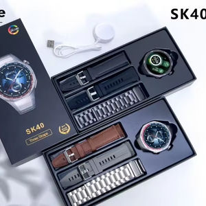 2025 Новые смарт-часы SK40 HD экран для мужчин и женщин водонепроницаемый IP68 мониторинг здоровья с 3 лямками подарочная коробка - Product Image 3
