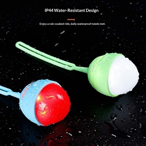 Bicycle Light Silicone Egg Taillight Waterproof USB Charging Battery Powered Road <b>Bike</b> Mountain <b>Bike</b> Warning Light - Product Image 3