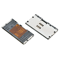 Nuevo Conector de Tarjeta Inteligente/IC MUP de 8/6 Pines, Tamaño Pequeño, Repuesto ICA-697, Sellado, SMT, Lector de Tarjetas para Terminales POS Bancarios