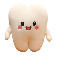 Peluche créative en forme de dent, jouet de simulation, cadeau de clinique dentaire pour l'éducation des enfants