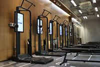 Máquina de Gimnasio Inteligente con Pantalla Táctil, Plegable, Multifuncional, Equipo de Entrenamiento de Resistencia para Ejercicio en Interiores
