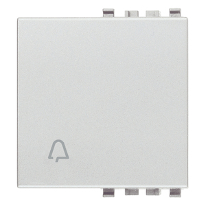 Botón de timbre con símbolo de campana, 4,46 pulgadas de largo, 2,29 pulgadas de altura, panel blanco - Product Image 1