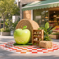 Sculptures de fruits en résine antique artistiques de taille réelle, modernes et personnalisées, pour la décoration de jardin
