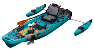 Kayak Modular Individual de 10 Pies <span class=keywords><strong>con</strong></span> Certificación CE, Propulsión por Aletas a Pedal, Casco de LLDPE, Bote para <span class=keywords><strong>Surf</strong></span>, Pesca Deportiva Eléctrica y Remo - Product Image 4