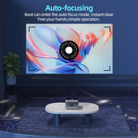 Projecteur vidéo F3 1080P, projecteur de cinéma maison portable, Full HD avec correction de trapèze numérique pour la chambre à coucher, le jardin et le divertissement