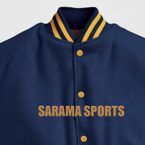 Vente en gros de vestes de survêtement en laine réversible respirantes pour hommes, style streetwear, avec patchs brodés personnalisés, col montant, vente d'hiver - Product Image 1