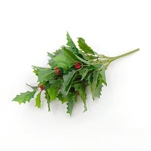 شجرة هولي اصطناعية خضراء مع توت أحمر للزينة الداخلية في المنزل وحفلات الزفاف وأعياد الميلاد، ديكور صديق للبيئة - Product Image 2