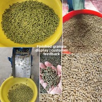 Machine à granulés d'aliments pour animaux domestiques à haute efficacité pour volailles et bétail - Moulin à aliments compact 220V/380V pour poulets, canards, bovins, moutons
