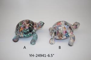 Figura de Tortuga Terrestre <span class=keywords><strong>Testudo</strong></span> Elongata de Poliresina, Estilo Arte Folclórico, para Decoración del Hogar, 6.5 Pulgadas, Venta al Por Mayor, Personalizable - Product Image 4