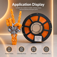 Filamento PETG Transparente Naranja Básico de 1.75mm para Impresora 3D, Material de Impresión PETG Estándar para Impresoras 3D FDM, Venta al Por Mayor