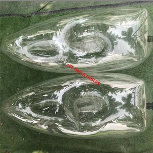 Scarpe gonfiabili trasparenti per camminare sull'acqua, scarpe gonfiabili per le attrezzature da gioco - Product Image 2