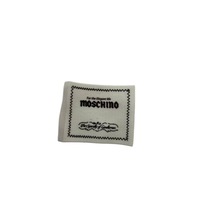 Étiquettes de vêtements tissées en coton brodé personnalisées avec logo de marque, sans pli, pour le cou, à coudre, pour le lavage, vente en gros