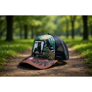 Cappello Trucker Bonnie in Tessuto a Rete, 6 Pannelli con Ricamo Frontale, Unisex, Stile Casual Primaverile ed Estivo - Product Image 2