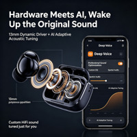 Auriculares Inalámbricos con Pantalla Táctil LED Inteligente, Auriculares Bluetooth con Traductor IA para Juegos