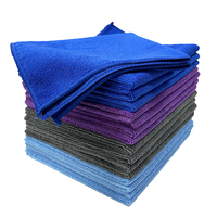 Serviette de séchage et de nettoyage pour voiture et cuisine, 80% polyester, 40x40cm, en microfibre de polyamide tricotée chaîne, écologique, pour polissage de véhicules, sans résidus