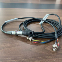 Conector Circular Metálico Autoblocante 1+6 Push-Pull, Conector Médico, Conector de Aviación, Cable Coaxial Híbrido RF