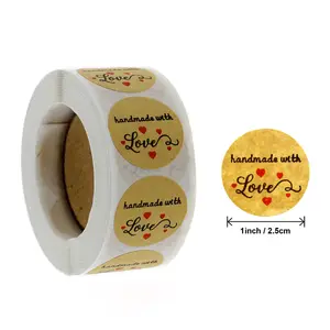 Schlussverkauf gedruckte logo-rolle aus papier heißes goldenes rundes danke-verpackungssiegel-etikett aufkleber