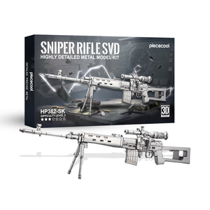 ปืนสไนเปอร์ Piececool <span class=keywords><strong>SVD</strong></span> <span class=keywords><strong>Dragunov</strong></span> ชุดประกอบแบบ 3 มิติ ทำจากโลหะ สแตนเลส ของเล่นประกอบเองสำหรับผู้ใหญ่ - Product Image 1