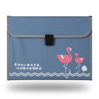 Carpeta de Acordeón Portátil Lie Wuqi Yuen con Impresión UV, Bolsa de Tela Oxford con 13 Compartimentos para Organizar Exámenes