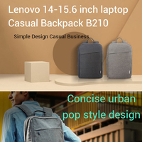 Sac à dos pour ordinateur portable Lenovo Original B210 14-15,6 pouces, sac de voyage multifonctionnel simple et élégant pour hommes et femmes