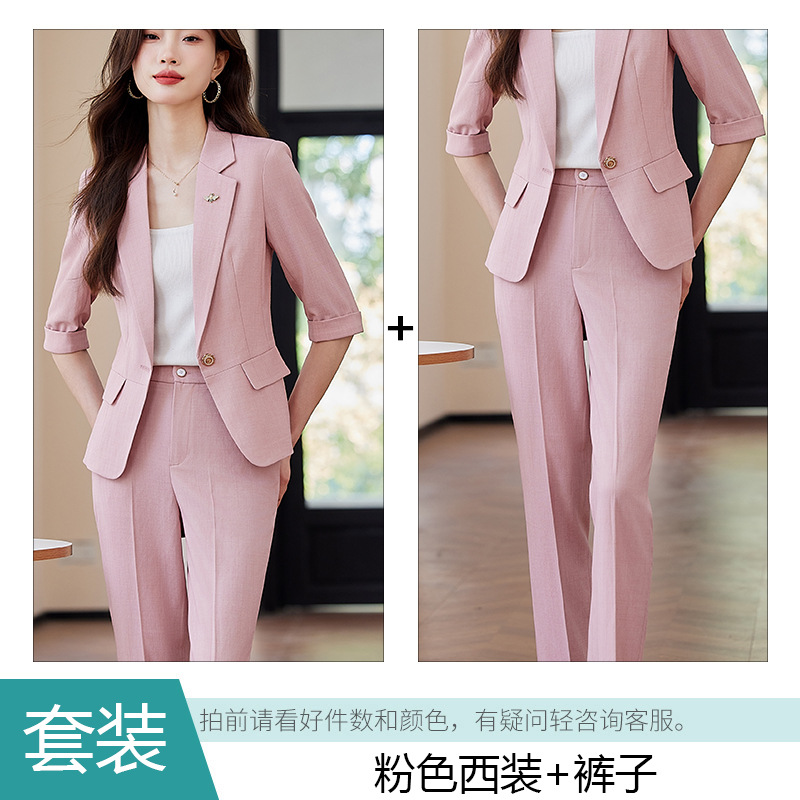 Pink suit pants