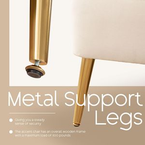 Living Room <strong>Wingback</strong> <strong>Arm</strong> <strong>Chair</strong> Modern Bedroom Sofa Velvet Upholstered Comfy Single Side Armchair Accent <strong>Chair</strong> With Pillow - Product Image 6